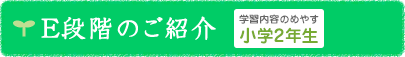 E段階のご紹介