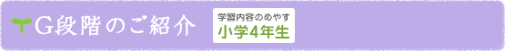 G段階のご紹介